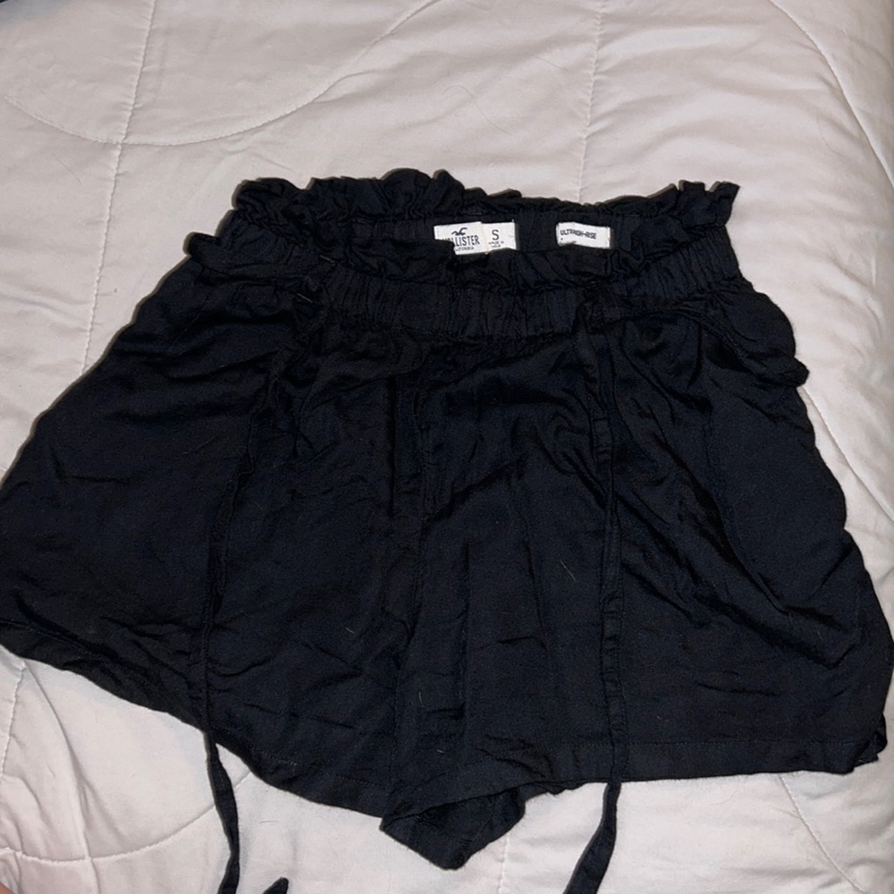 Hollister tie shorts black